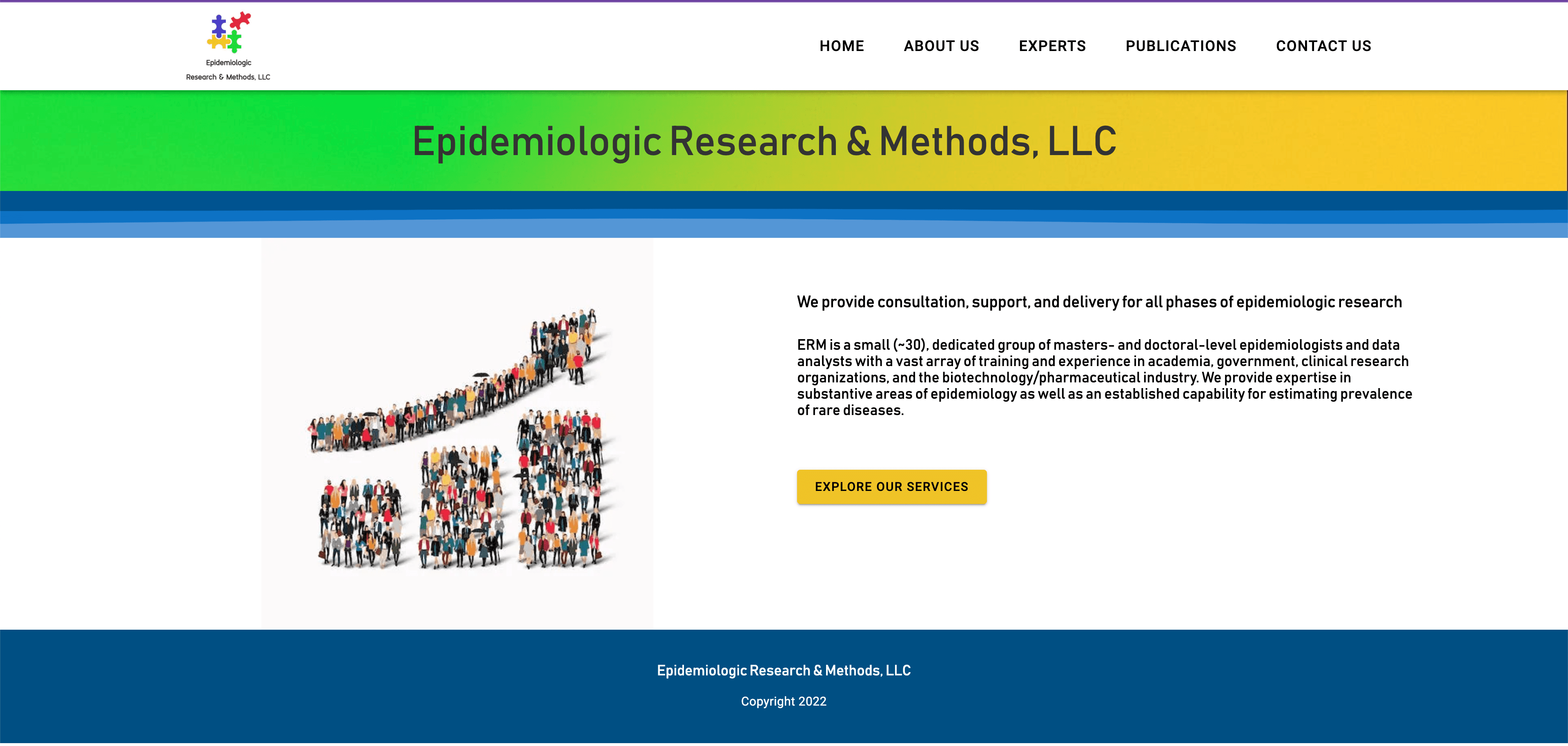 The final (current) version of the ERM website.